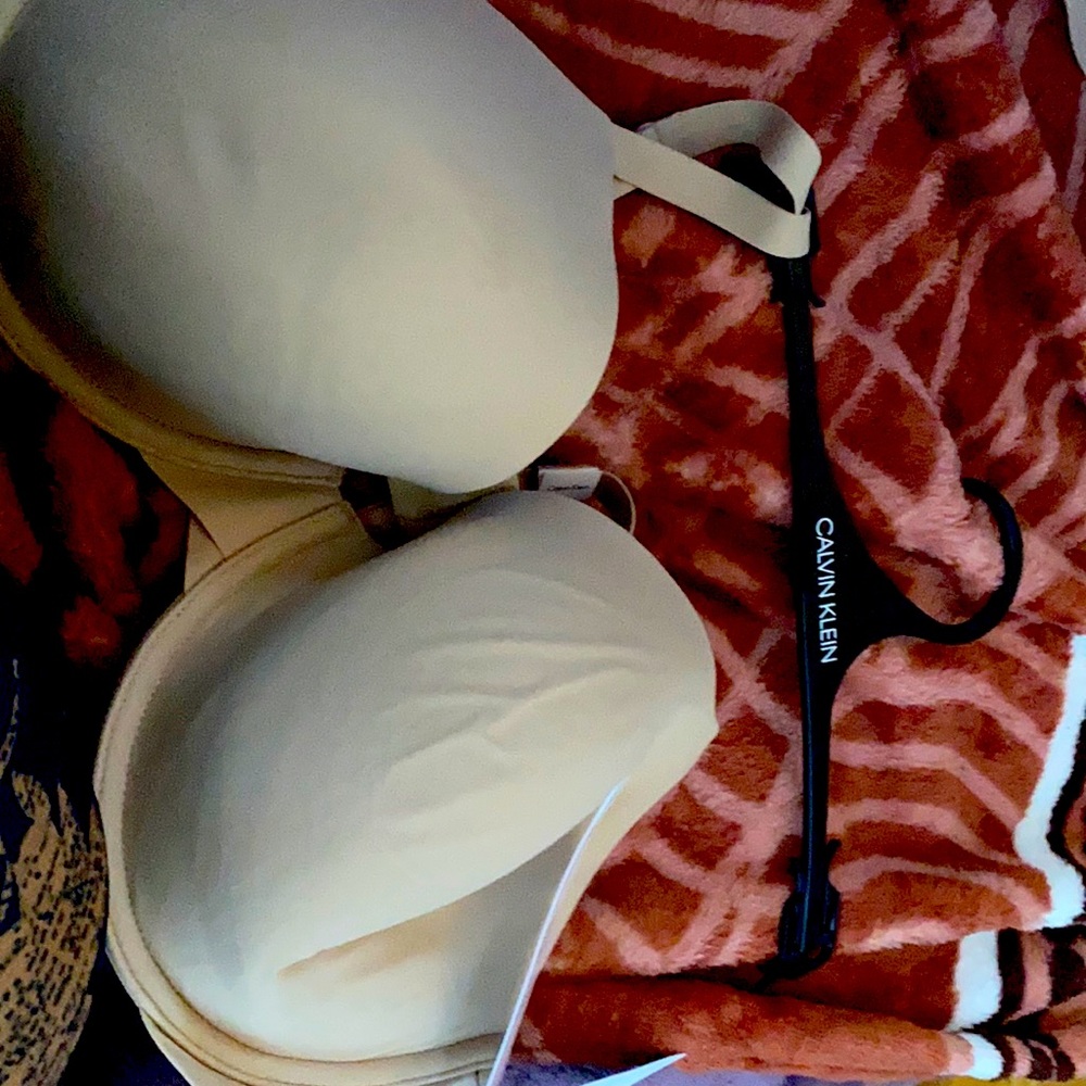 Calvin Klein Bra.  Foam material.  Perfect fit.  Invisible under clothes.